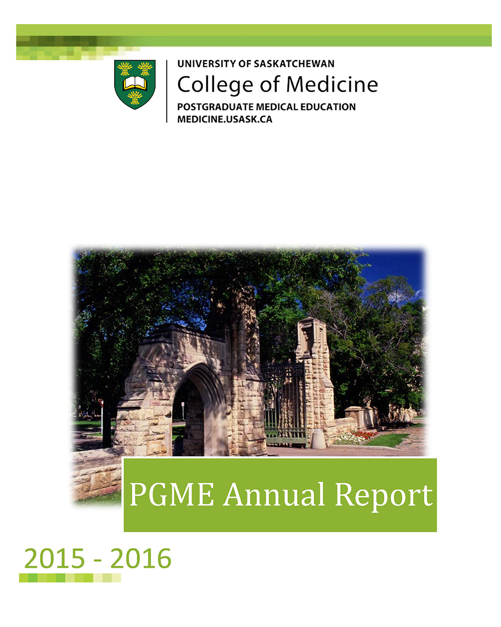 2015-2016 PGME Annual Report